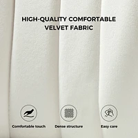 Aruna Velvet Side Chair with Metal Legs