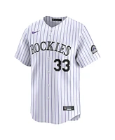 Nike Men's Larry Walker White Colorado Rockies Home Limited Player Jersey