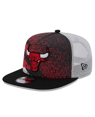 New Era Men's Black Chicago Bulls Court Sport Speckle 9fifty Snapback Hat
