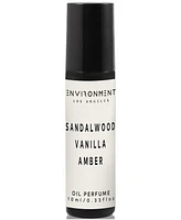 Environment Sandalwood, Vanilla & Amber Roll-On Oil Perfume (Inspired by 5-Star Luxury Hotels), 0.33 oz.