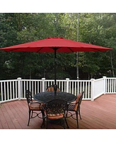 Streamdale Furniture Deluxe 9 Ft Outdoor Market Table Patio Umbrella With Button Tilt, Crank