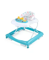 Slickblue Kids Foldable Baby Walker with 3 Adjustable Heights and Padded Seat