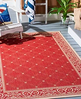 Safavieh Courtyard CY1502 Red and Natural 2'7" x 5' Outdoor Area Rug