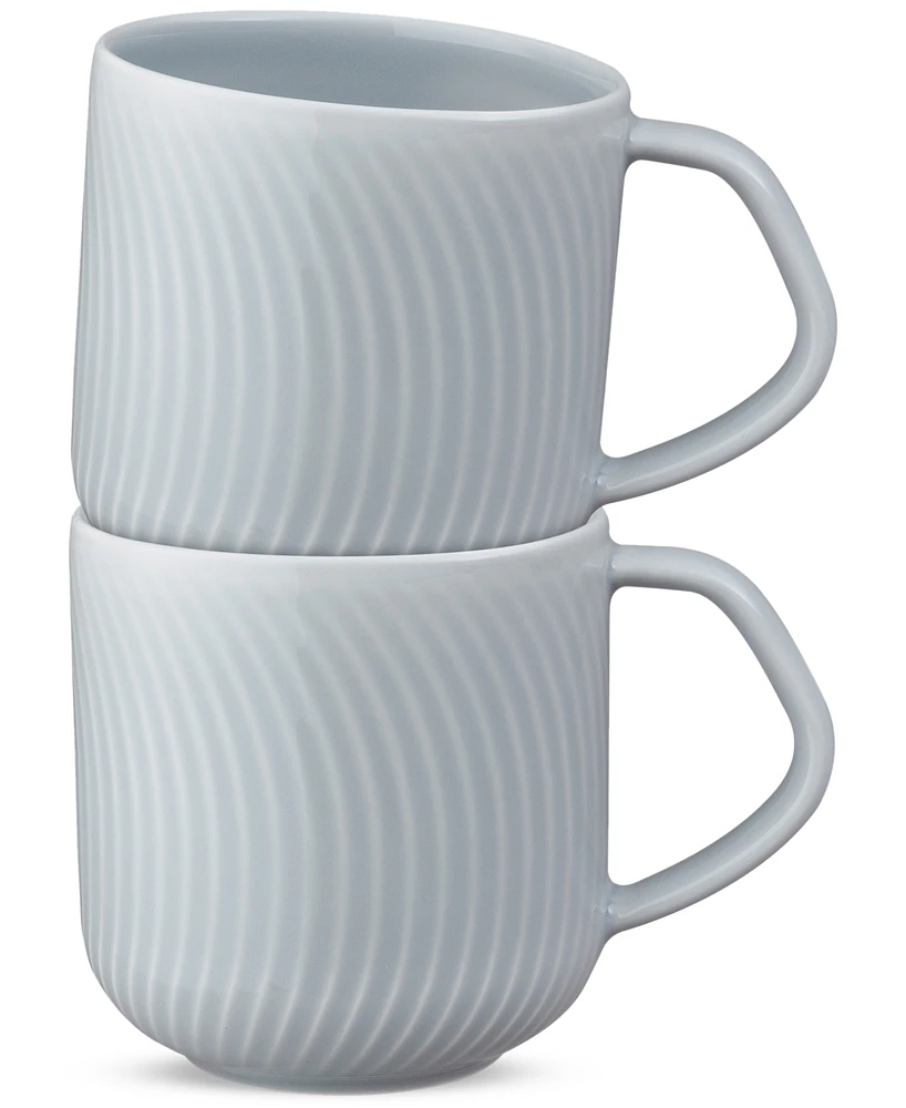 Denby Porcelain Arc Collection Mugs, Set of 2