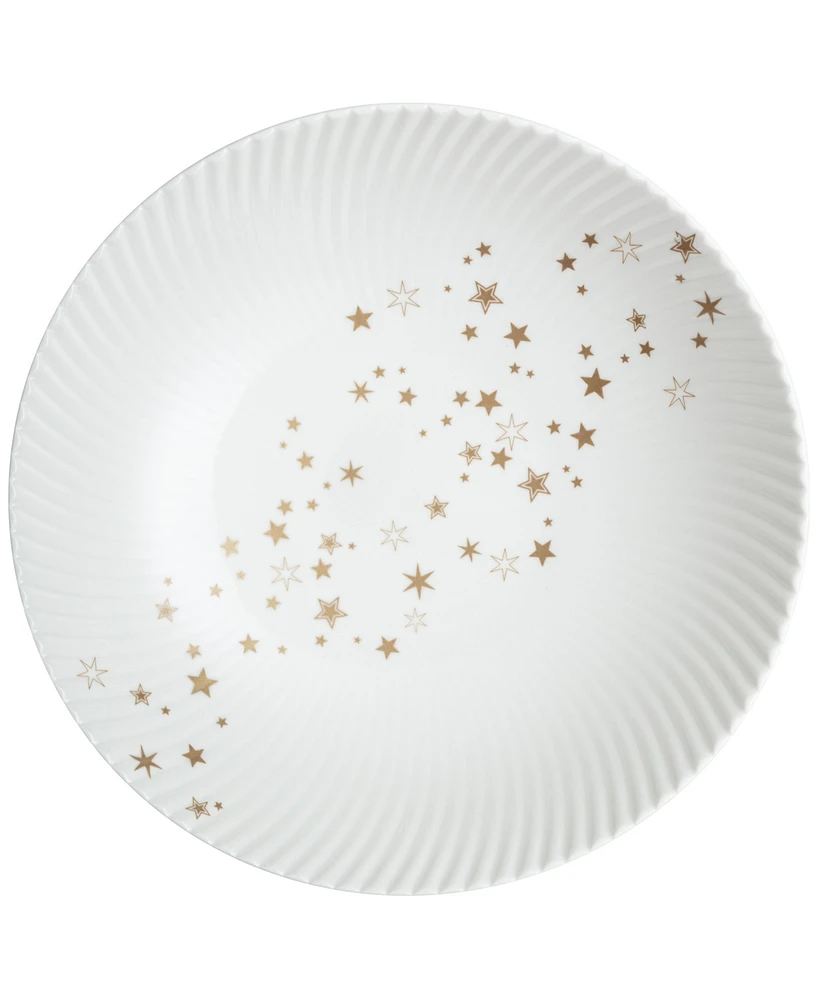 Denby Porcelain Arc White Stars Pasta Bowl 30.4 oz.