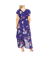 City Chic Plus Size Margot Print Maxi Dress