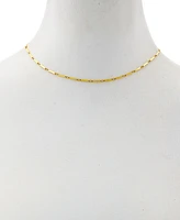 Guess 14k Gold Ion-Plated Bar Station Collar Necklace, 16" + 2" extender