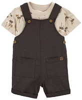 Carter's Baby Boys 2 Piece Palm Tree Tee Shortall Set