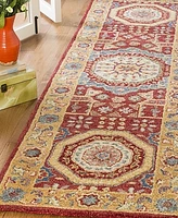 Safavieh Antiquity At501 Red and Orange 2'3" x 8' Runner Area Rug