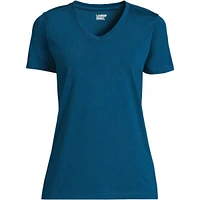 Lands' End Plus Relaxed Supima Cotton V-Neck T-Shirt