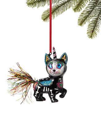 Holiday Lane Day of the Dead Sugar Skull Cat Ornament, Created for Macy's