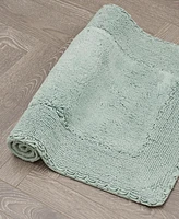 Laura Ashley Ruffle Cotton 2-Pc. Bath Rug Set