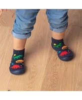 Komuello Infant Boys Breathable Washable Non-Slip Sock Shoes Dinos