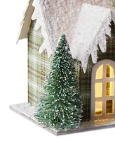 Holiday Lane Woodland Light Up Green House Ornament, Exclusively at Macy's