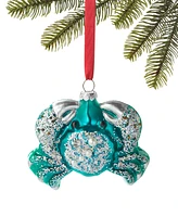 Holiday Lane Seaside At the Beach Glass Crab Ornament, Exclusively at Macy's