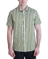 Karl Lagerfeld Paris Men's Woven Stripe Shirt