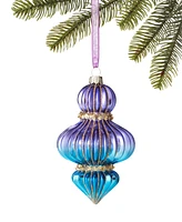 Holiday Lane Jewel Tones Glass Finial Ornament, Exclusively at Macy's