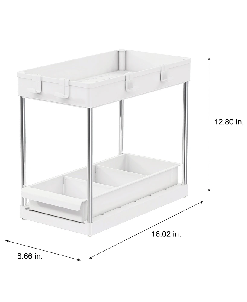 Simplify 2 Tier Multipurpose Storage Shelf