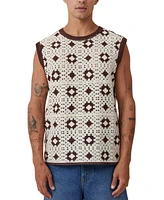 Cotton On Men's Crochet Muscle Top