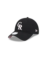 New Era Women's Black Colorado Rockies 2024 Mother's Day 9TWENTY Adjustable Hat