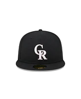 New Era Men's Black Colorado Rockies 2024 Mother's Day On-Field 59FIFTY Fitted Hat