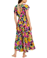 kate spade new york Women's Printed Cover Up Maxi Dress