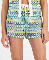 Miken Juniors' Camp Crochet Cover-Up Shorts, Created for Macy's
