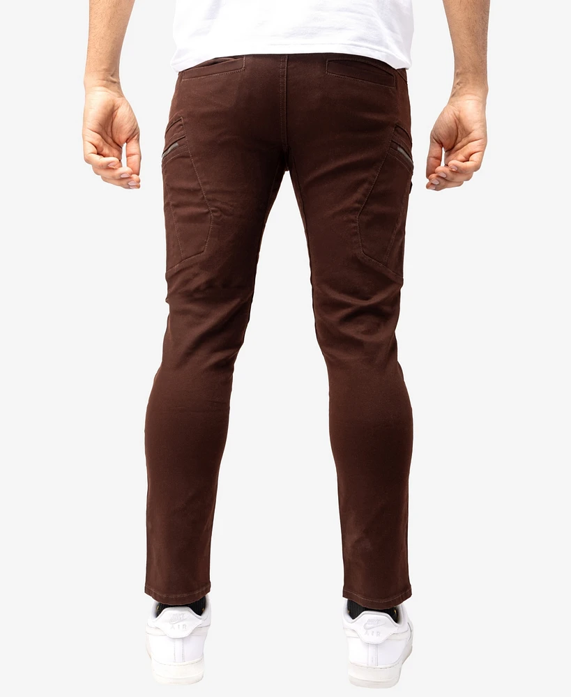 X-Ray Men's Slim-Fit Stretch Twill Cargo Pants
