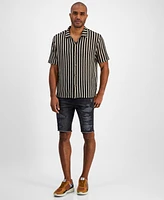 Guess Men's Slim-Fit Destroyed Denim Shorts