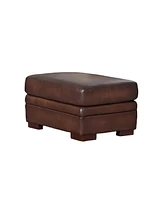 Brookfield 30" Top Grain Leather Ottoman