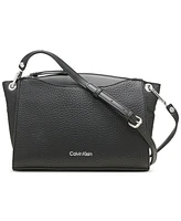 Calvin Klein Garnet Adjustable Top Zipper Crossbody