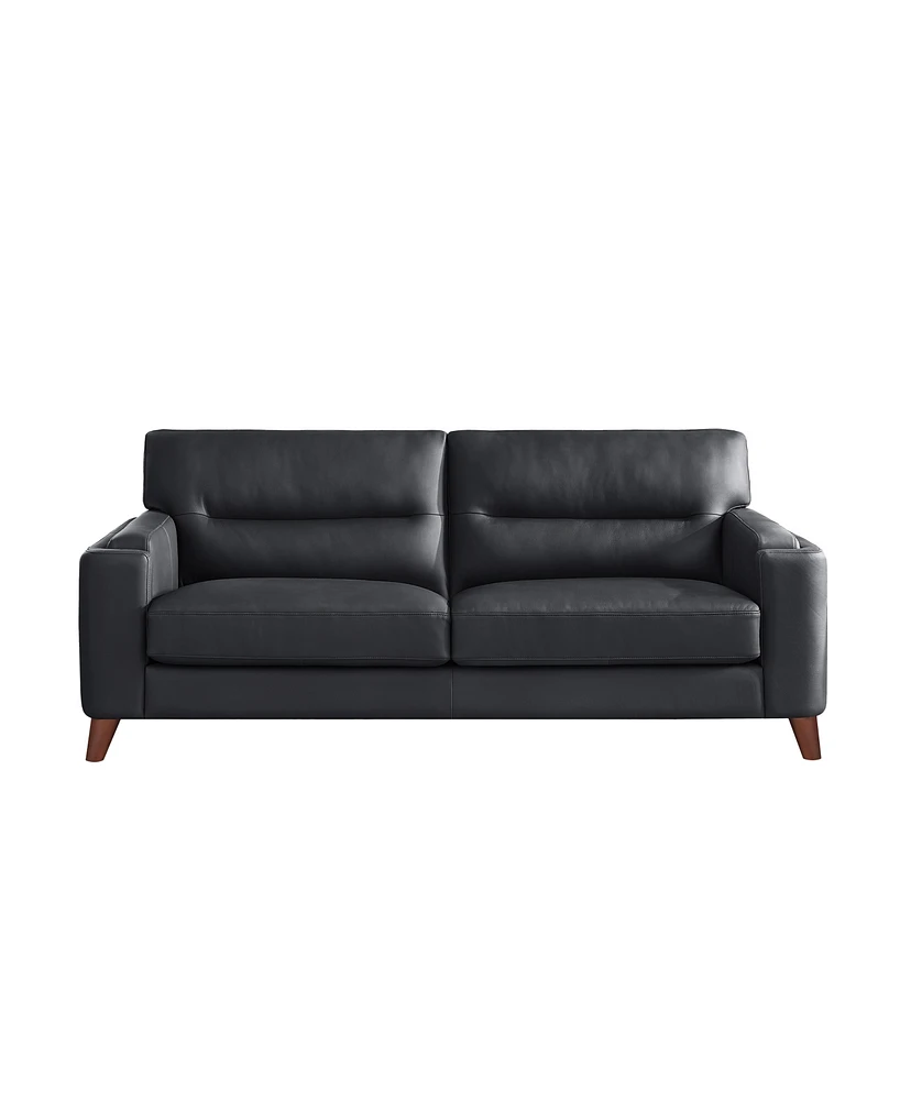 Elm 84" Top Grain Leather Sofa