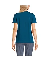 Lands' End Women's Relaxed Supima Cotton Crew Neck T-Shirt