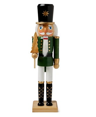 Holiday Lane Green & White Forest Nutcracker, Created for Macy's