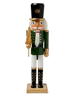 Holiday Lane Green & White Forest Nutcracker, Created for Macy's