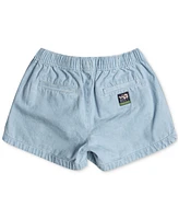 Roxy Big Girls Una Mattina Cotton Chambray Denim Shorts