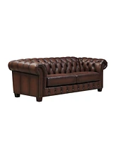 Versailles 89" Top Grain Leather Sofa