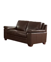 Magnum 62" Top Grain Leather Loveseat