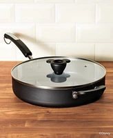 Farberware Disney Monochrome Ceramic Nonstick 4.5 Quart Saute Pan with Lid
