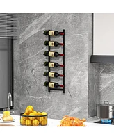 Slickblue Rust proof Wall Mounted Wine Rack Bottles