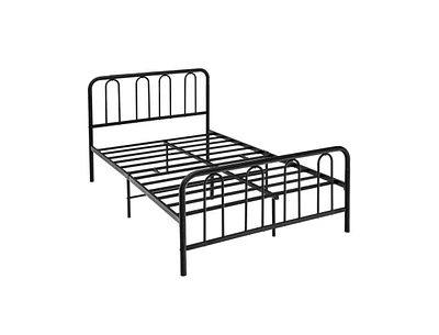 Slickblue Metal Bed Frame with Headboard and Footboard