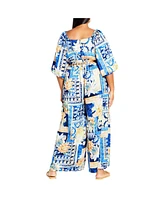 City Chic Women's Marseille Print Jumpsuit