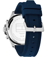 Tommy Hilfiger Men's Navy Blue Silicone Watch 46mm