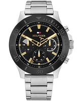 Tommy Hilfiger Men's Multifucntion Silver Stainless Steel Watch 46mm