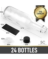 Zulay Kitchen Hot Sauce Glass Bottles 24 Pc.