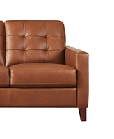 Aiden 56" Top Grain Leather Loveseat