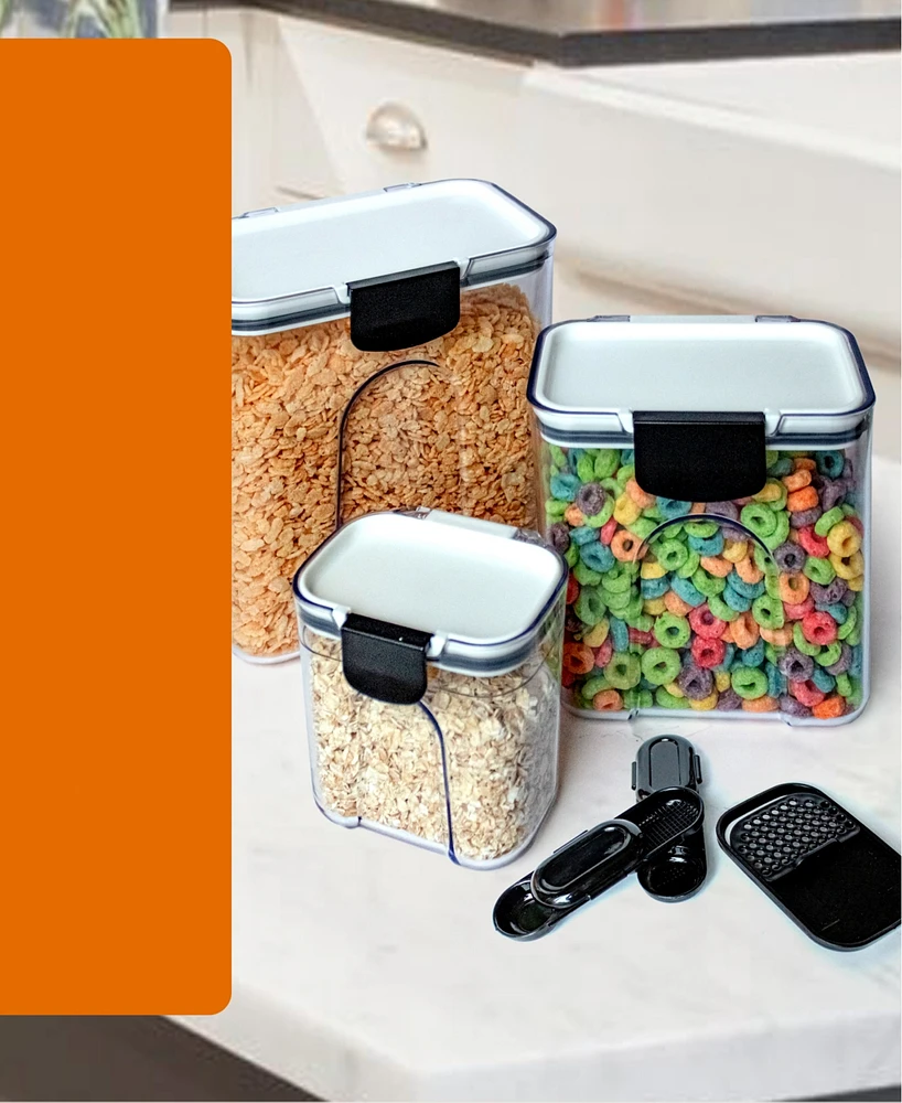 Cheer Collection 3 Piece Set of Airtight Food Storage Containers