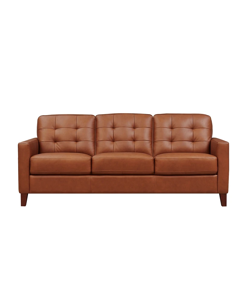 Aiden 80" Top Grain Leather Sofa