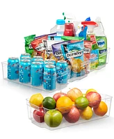 Cheer Collection Space Saving Fridge and Pantry Organizer Bin - 14.5" x 8.5 x 3.5"