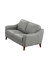 Ersa 59" Top Grain Leather Loveseat